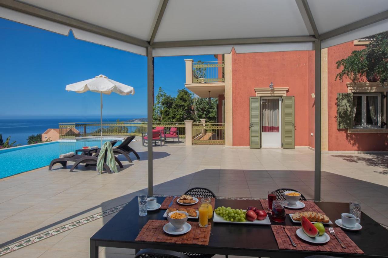 Lourdas Beach View Villa Vlachata Exterior foto