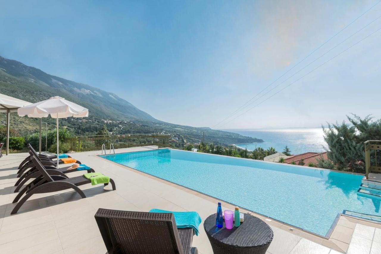 Lourdas Beach View Villa Vlachata Exterior foto
