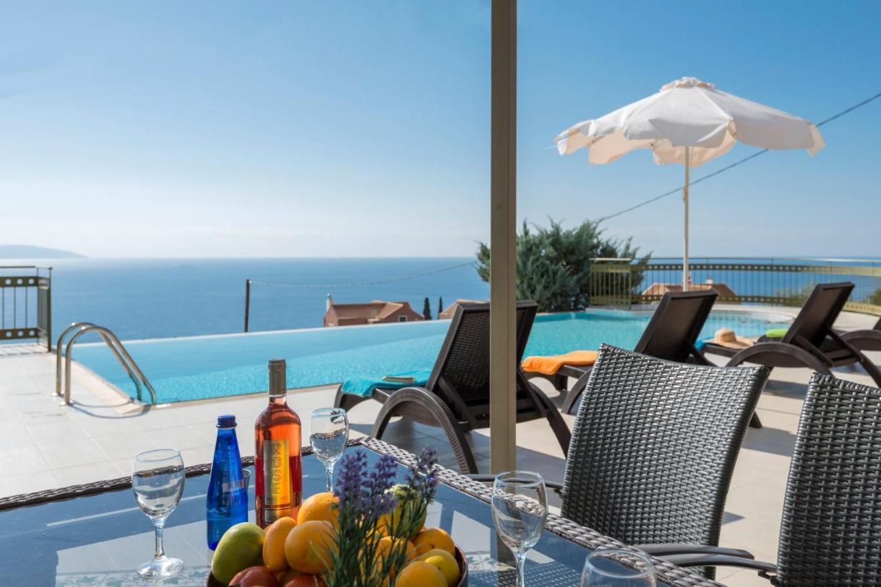 Lourdas Beach View Villa Vlachata Exterior foto